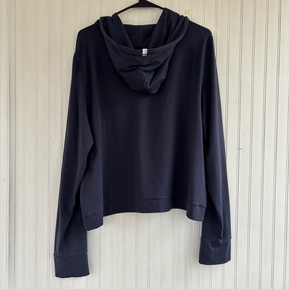 RHOBACK Women's Navy Blue Tempo Performance Full-Zip Hoodie Size XXL, EUC - Picture 3 of 8